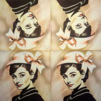 028 Celebrities - 3-ply - Audrey Hepburn